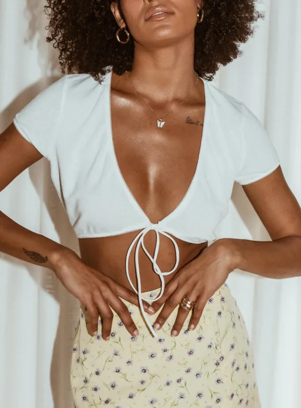 Torie Top White sold by Princess Polly