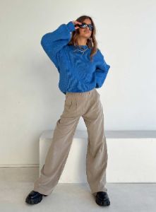 Harmony Knit Sweater Blue sold by Princess Polly