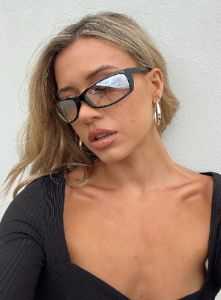 Take Me Back Sunglasses Black / Grey sold by Princess Polly