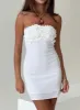 Massiel Strapless Mini Dress White sold by Princess Polly
