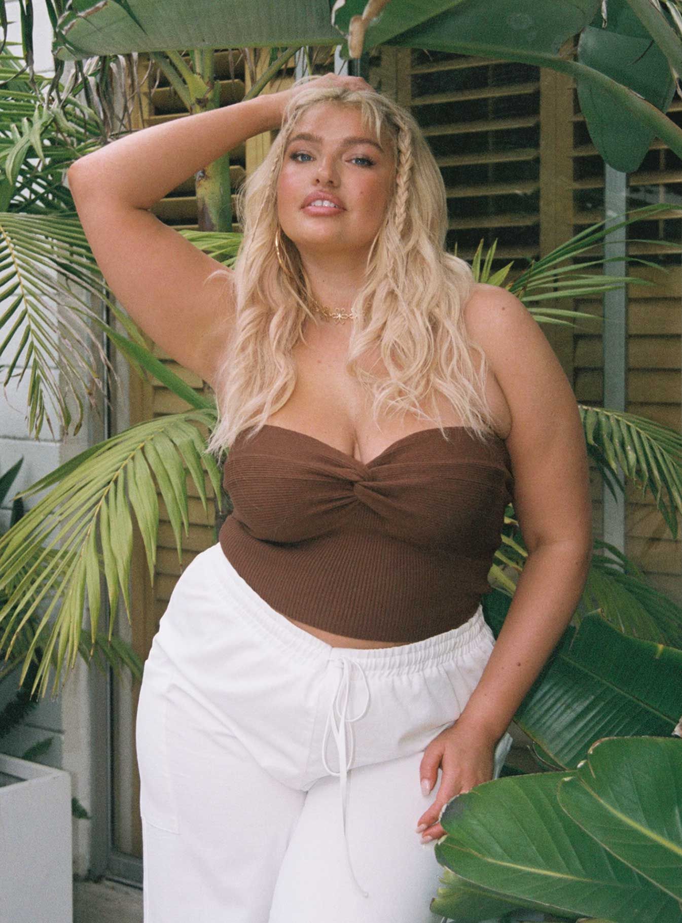 Kallista Top Brown Curve sold by Princess Polly product image thumbnail 5