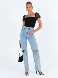 Dostan Bodysuit Black sold by Princess Polly