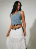 Thayer Denim Vest Top Mid Blue sold by Princess Polly