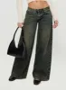 Ribbon Stamp Wide Leg Jeans Antique Wash Petite sold by Princess Polly