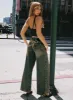 Ribbon Stamp Wide Leg Jeans Antique Wash Petite sold by Princess Polly