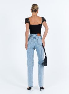 Dostan Bodysuit Black sold by Princess Polly