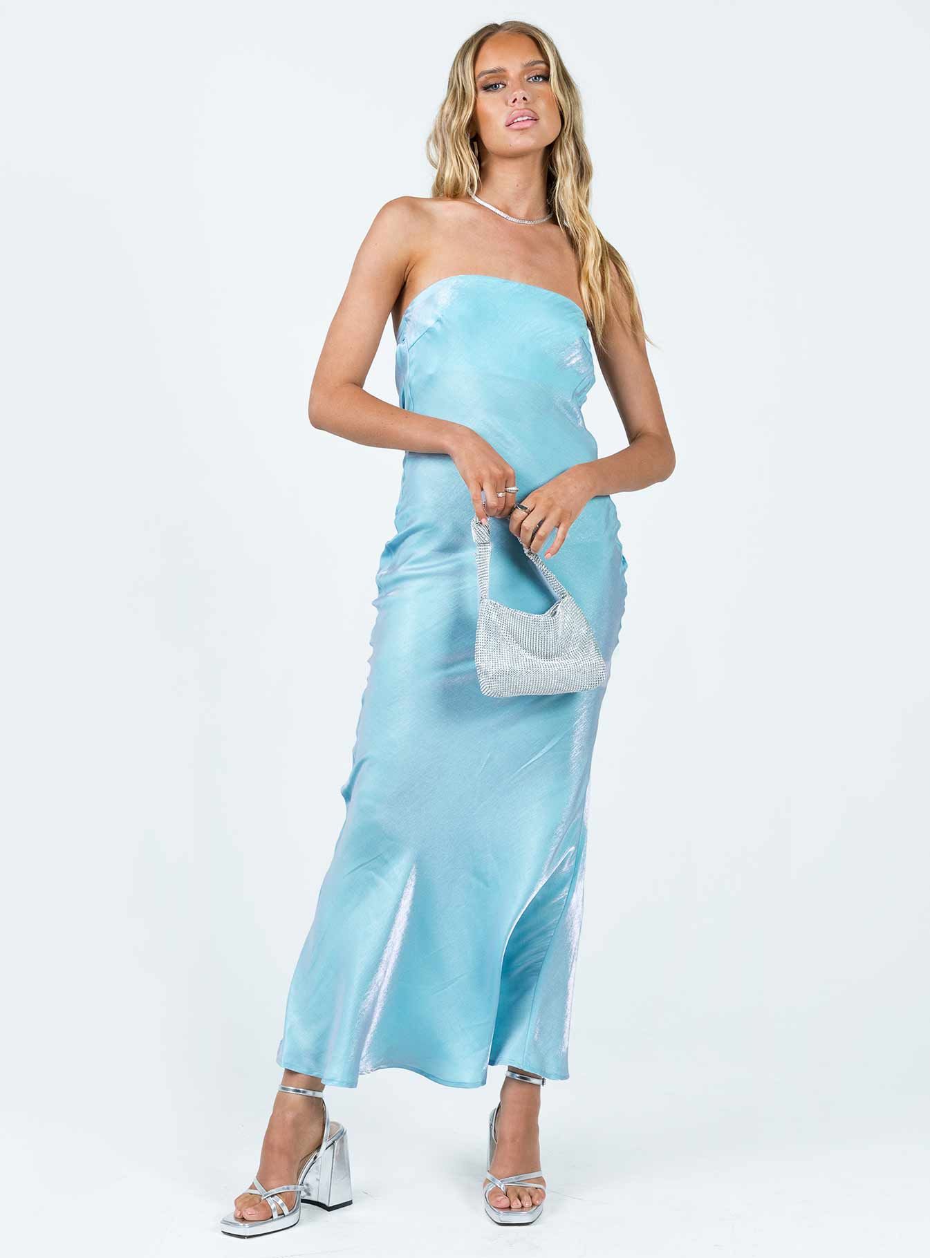 Haley Maxi Dress Blue sold by Princess Polly product image thumbnail 3