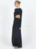 Heuston Backless Maxi Dress Black sold by Princess Polly