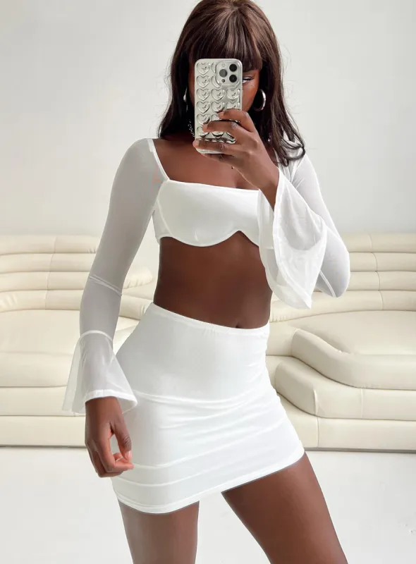 Soul Sister Set White sold by Princess Polly