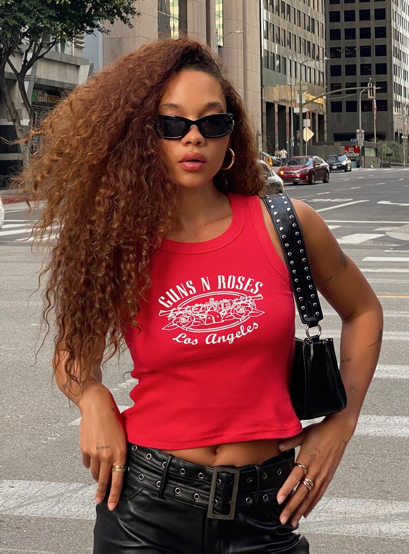 Guns N' Roses Tank Top Red sold by Princess Polly product image thumbnail 3
