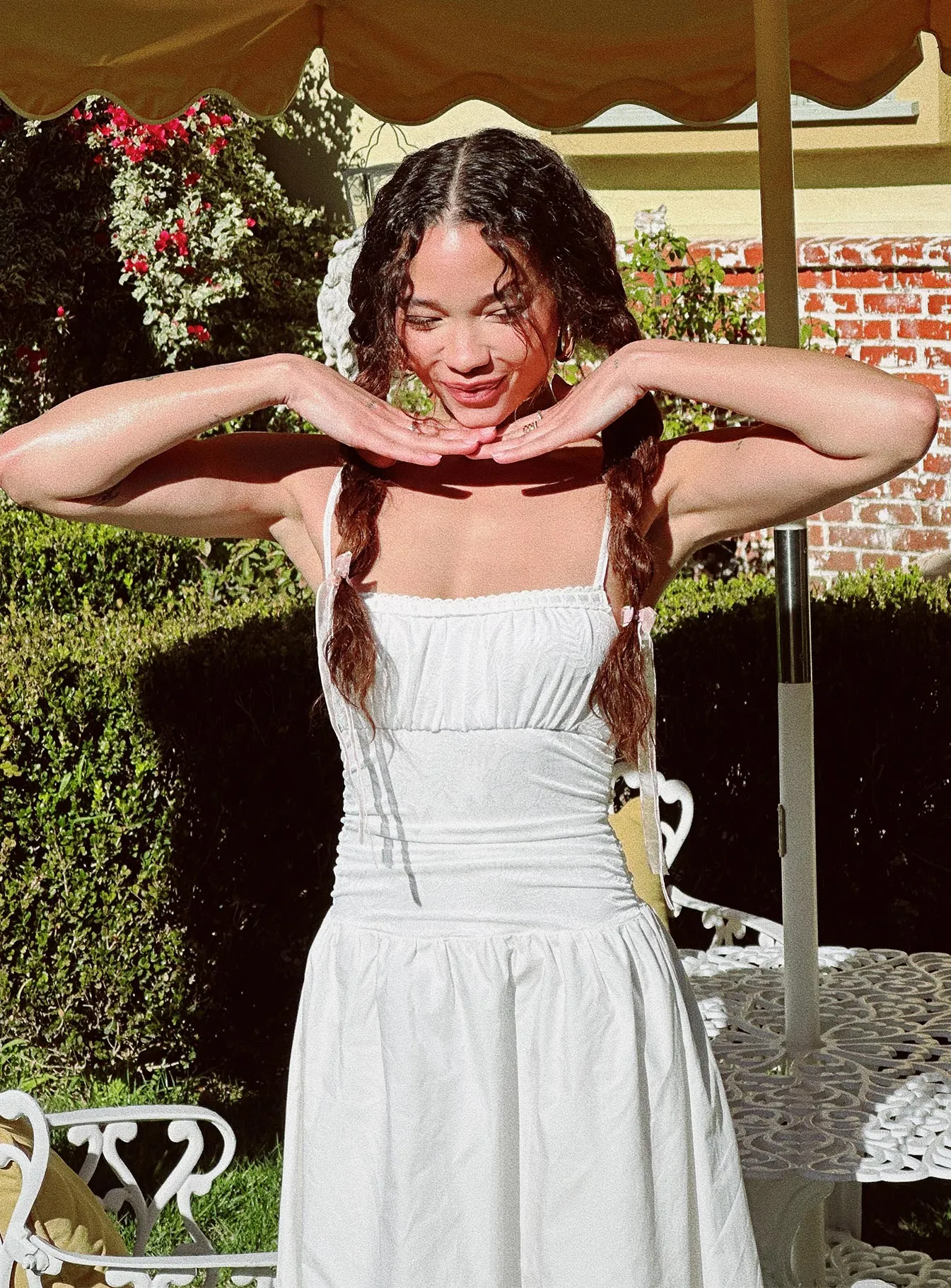 Naria Maxi Dress White sold by Princess Polly product image thumbnail 5