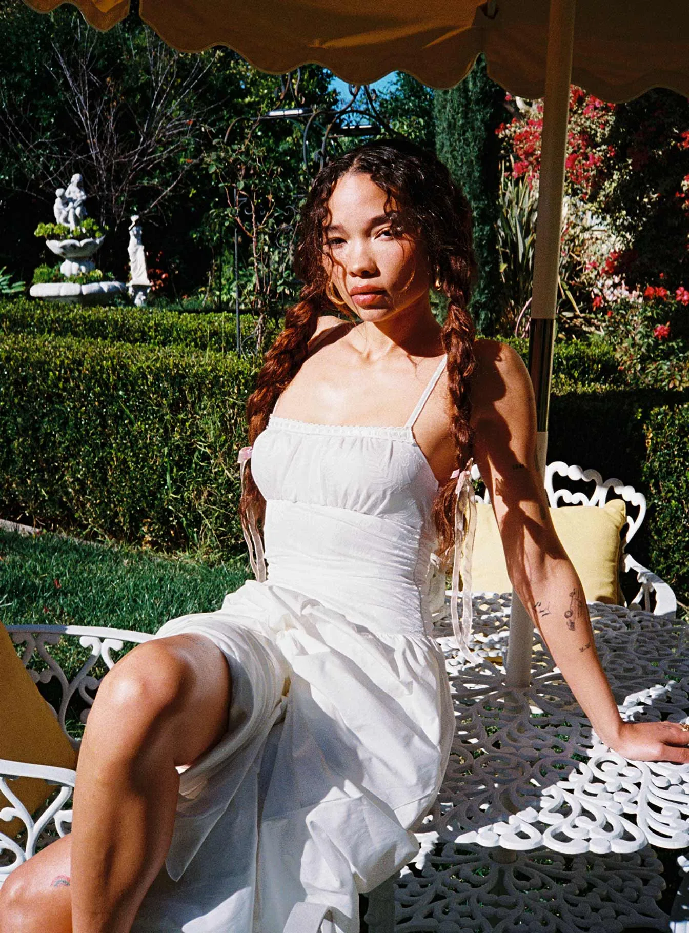 Naria Maxi Dress White sold by Princess Polly product image thumbnail 3