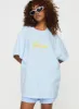 Genuine Oversized Tee Blue sold by Princess Polly