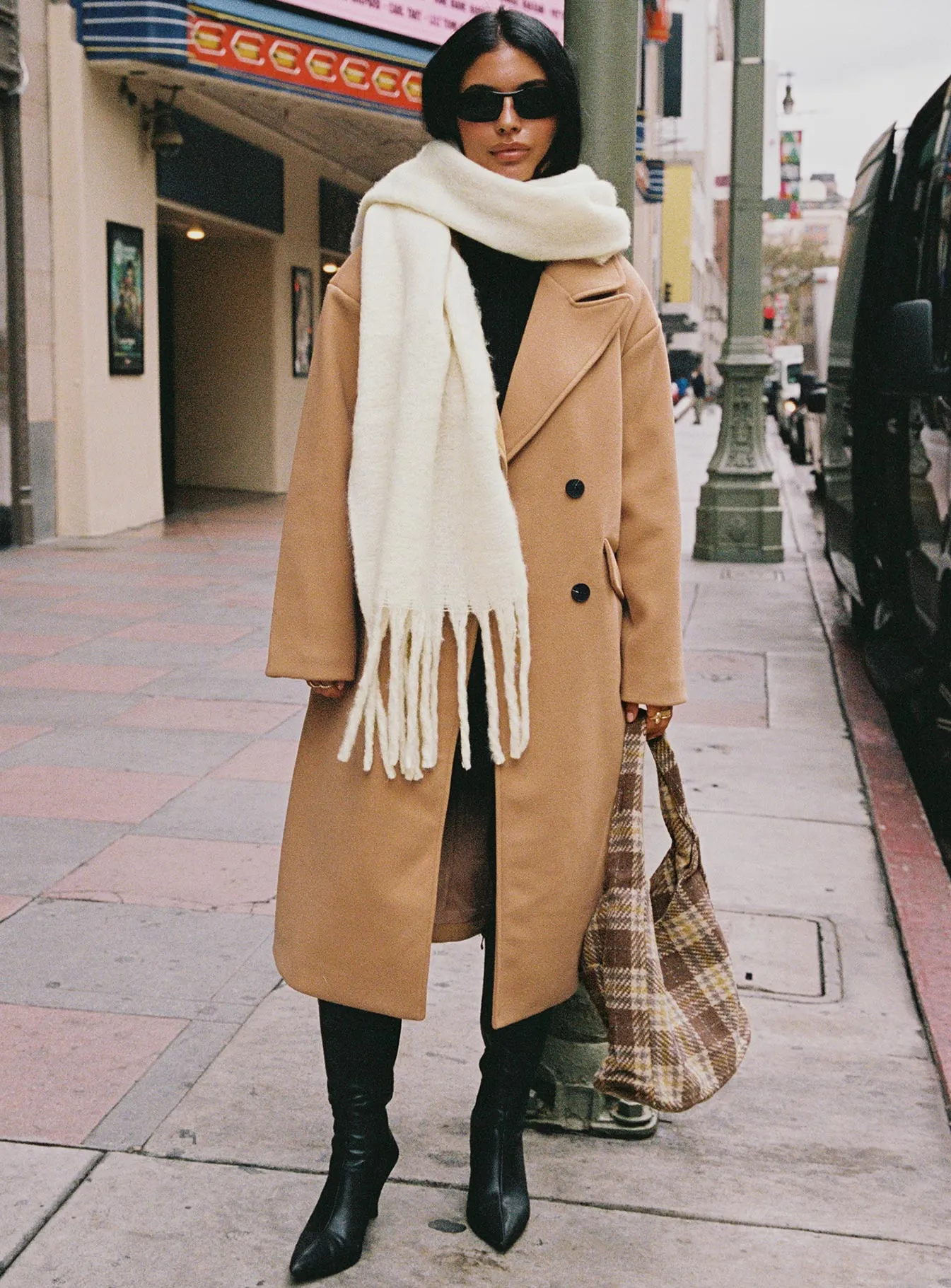 Inferno Longline Coat Camel sold by Princess Polly product image thumbnail 5