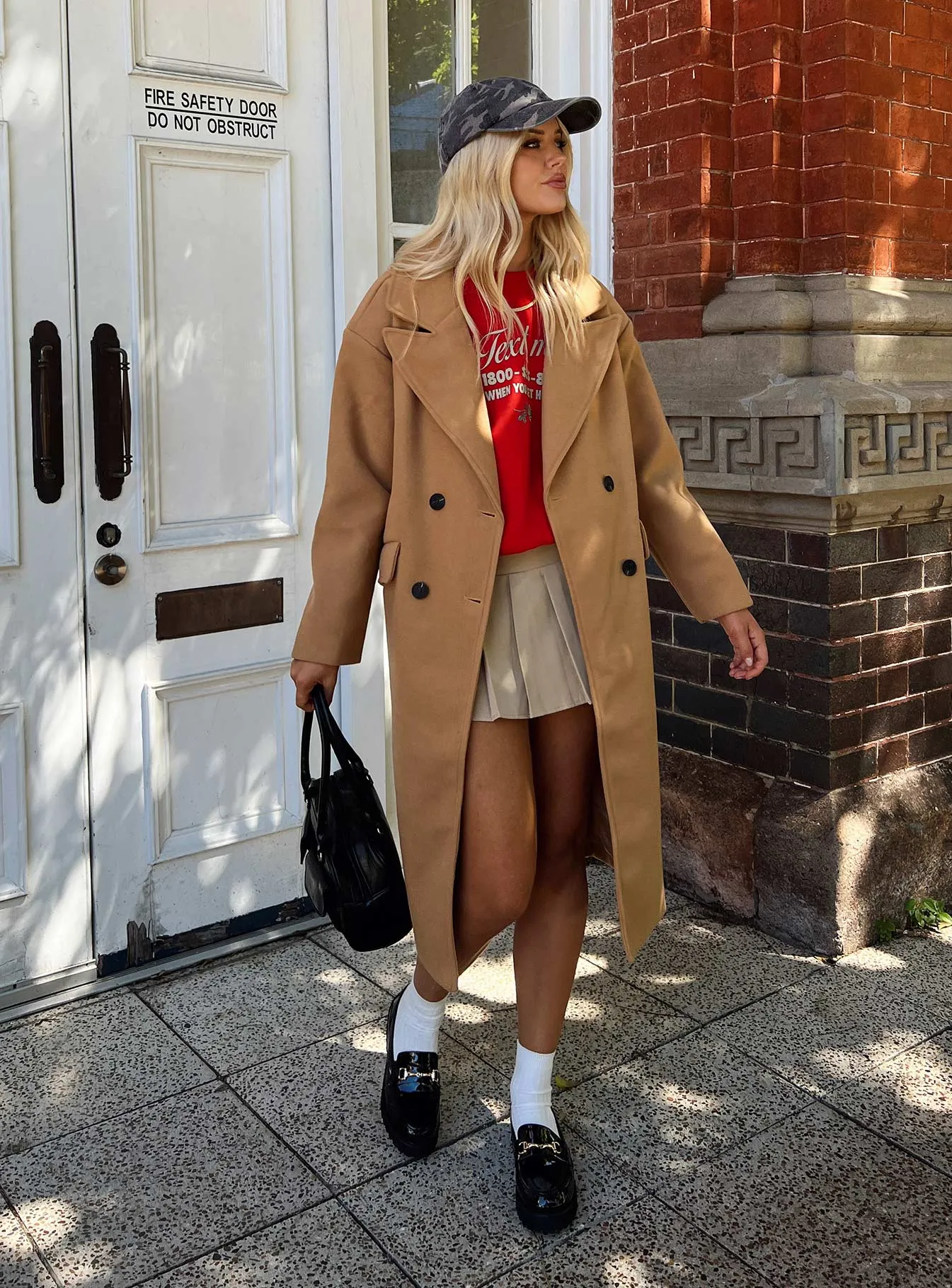 Inferno Longline Coat Camel sold by Princess Polly product image thumbnail 3
