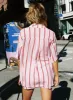 Caraliia Shirt Pink Stripe sold by Princess Polly