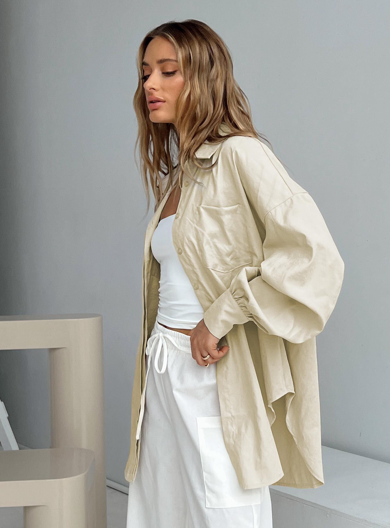 Baywood Shirt Beige sold by Princess Polly product image thumbnail 3