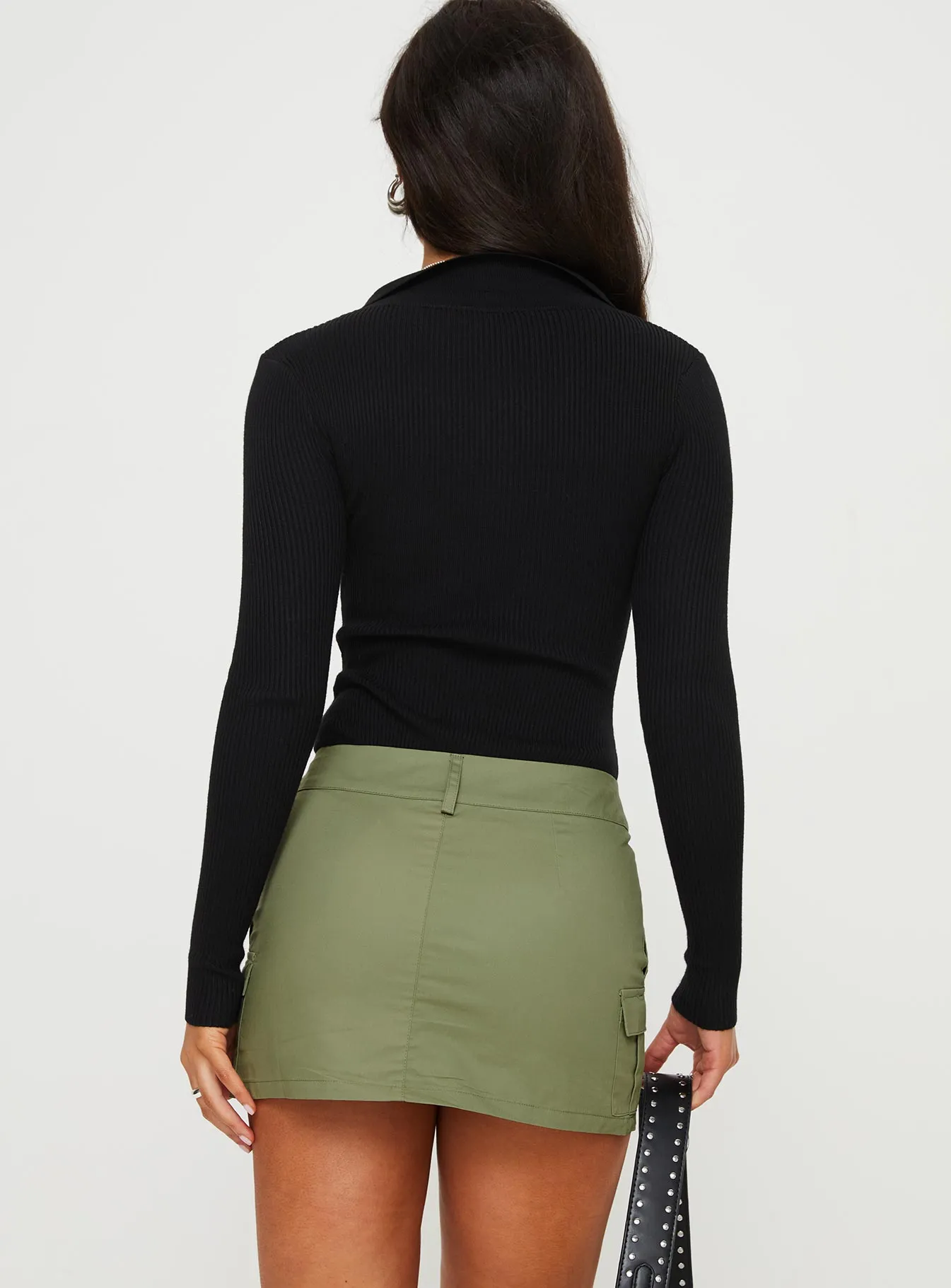 Jameson Mini Skirt Green sold by Princess Polly product image thumbnail 5