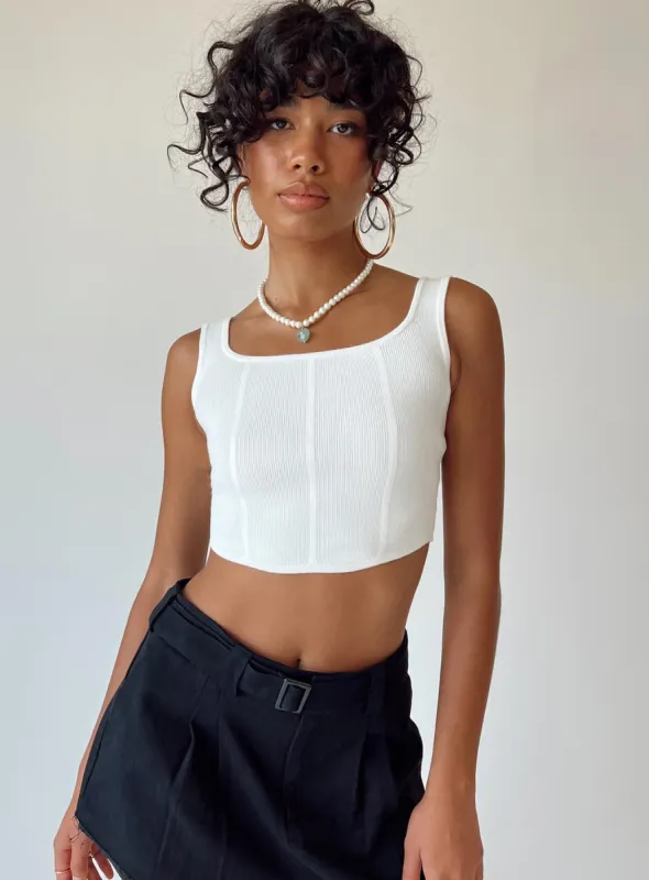 Josette Top White sold by Princess Polly