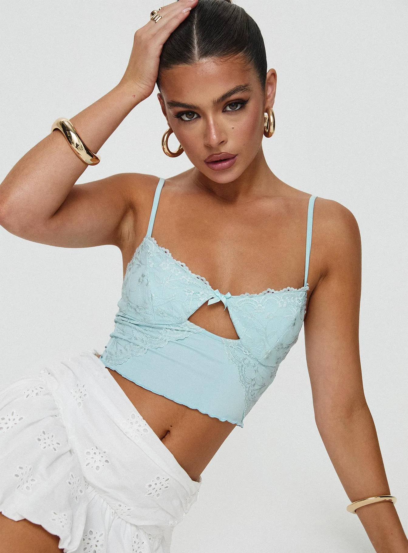 Killian Top Blue sold by Princess Polly