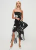 Nektaria Strapless Midi Dress Multi sold by Princess Polly