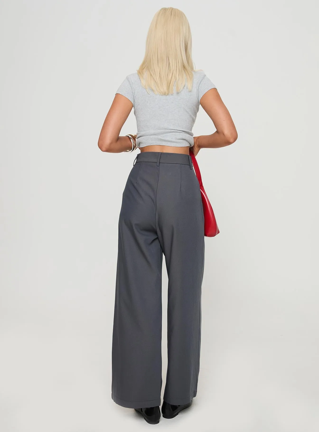 Relaxed Pants Charcoal sold by Princess Polly product image thumbnail 5