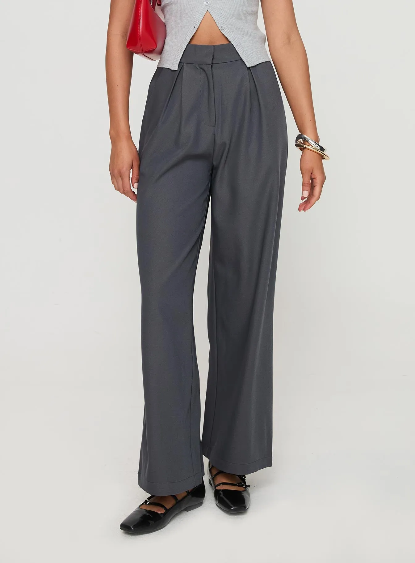 Relaxed Pants Charcoal sold by Princess Polly product image thumbnail 2