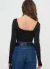 Peekaboo Long Sleeve Bodysuit Black sold by Princess Polly