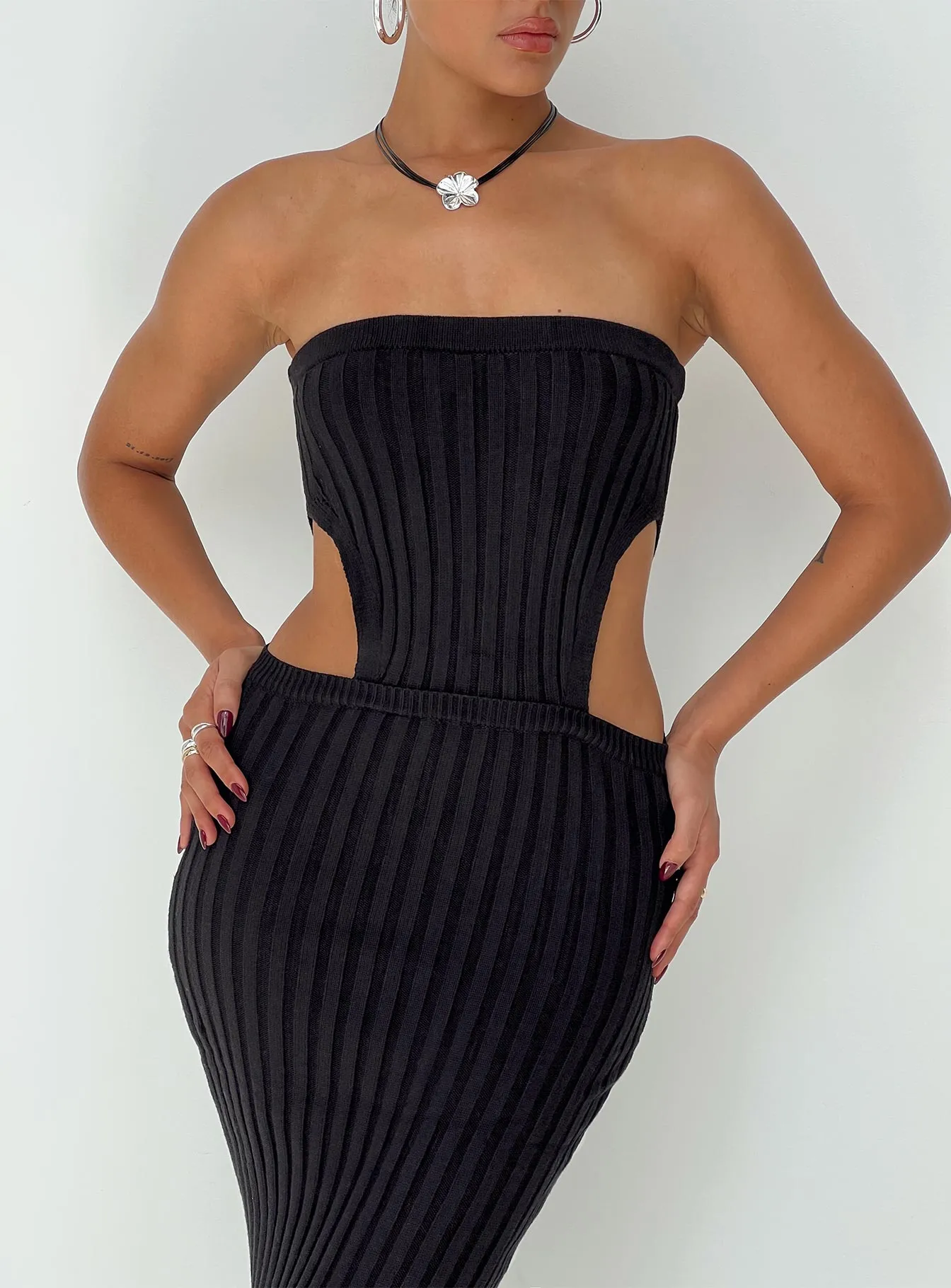 Olia Maxi Dress Black sold by Princess Polly