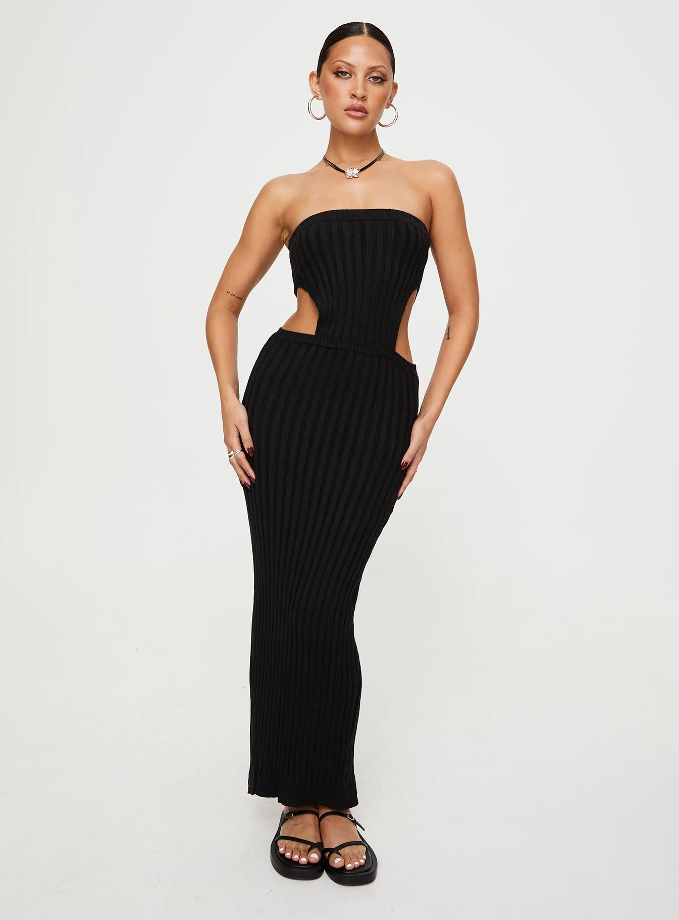 Olia Maxi Dress Black sold by Princess Polly product image thumbnail 3