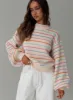Harmony Balloon Sleeve Knit Sweater Multi sold by Princess Polly