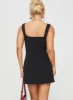 Zamie Mini Dress Black sold by Princess Polly