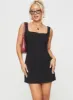 Zamie Mini Dress Black sold by Princess Polly