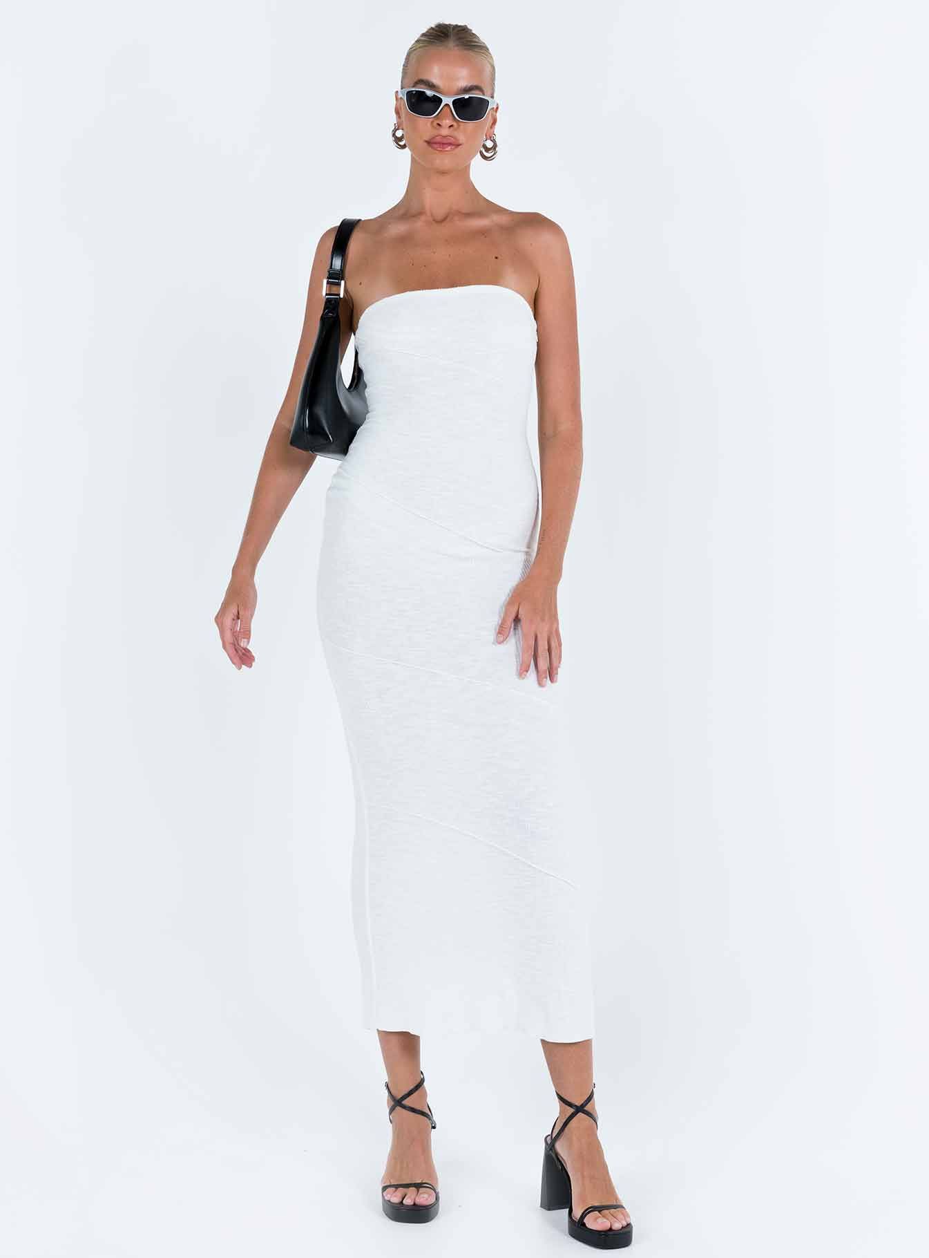 Oscar Midi Dress White Tall sold by Princess Polly product image thumbnail 3