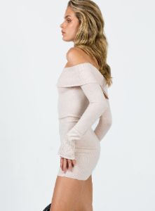 Savani Mini Dress Cream sold by Princess Polly
