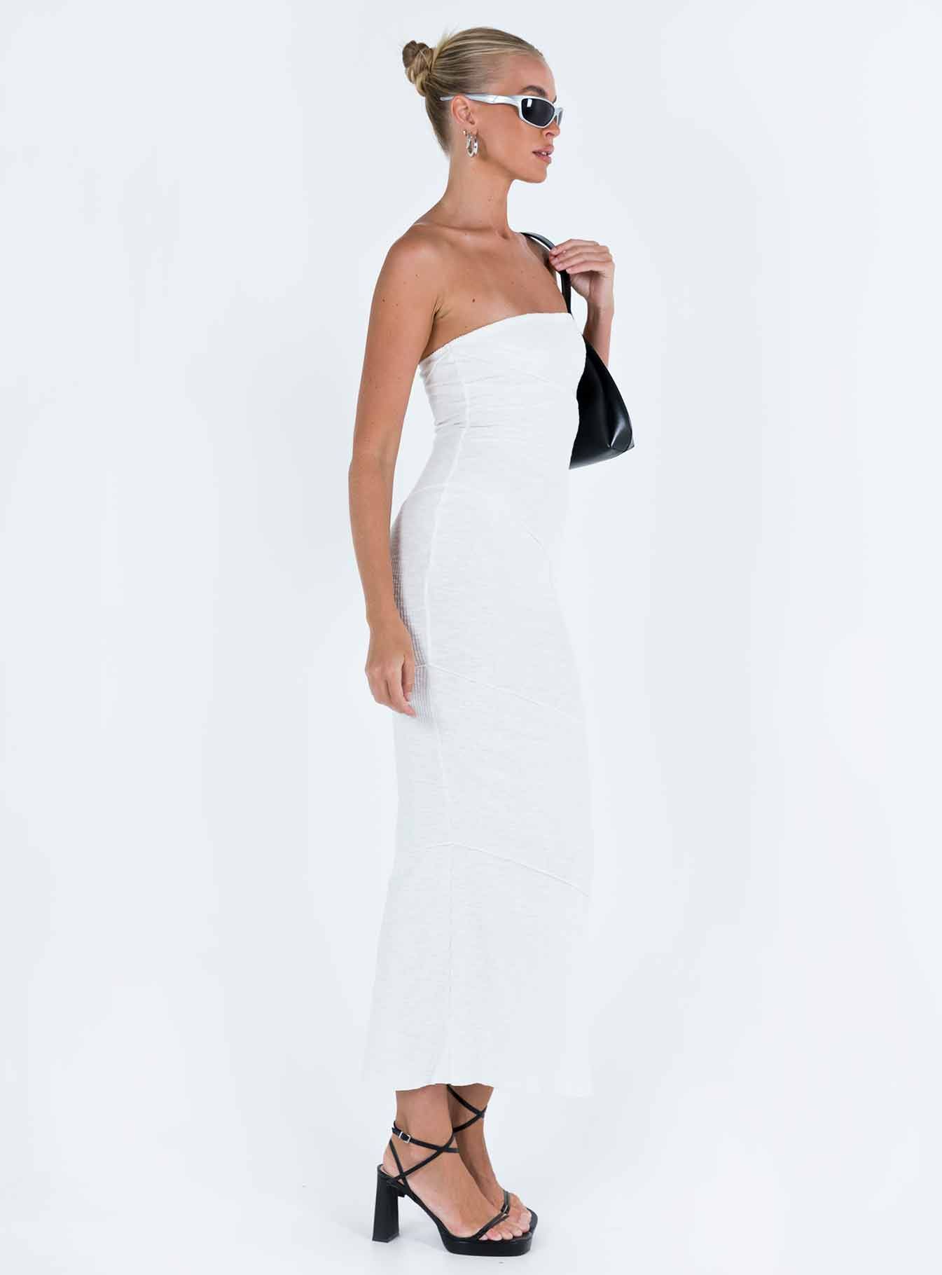 Oscar Midi Dress White Tall sold by Princess Polly product image thumbnail 4