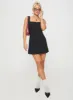 Zamie Mini Dress Black sold by Princess Polly