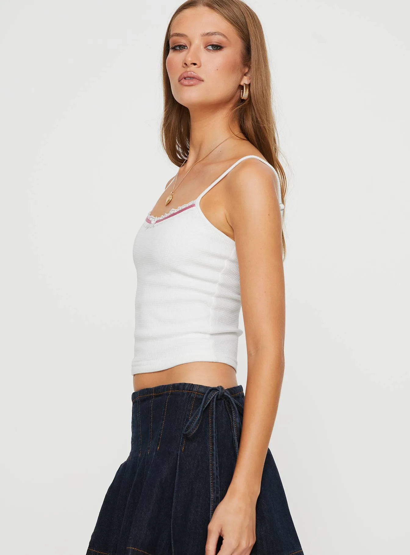 Lotanne Cami White sold by Princess Polly product image thumbnail 4