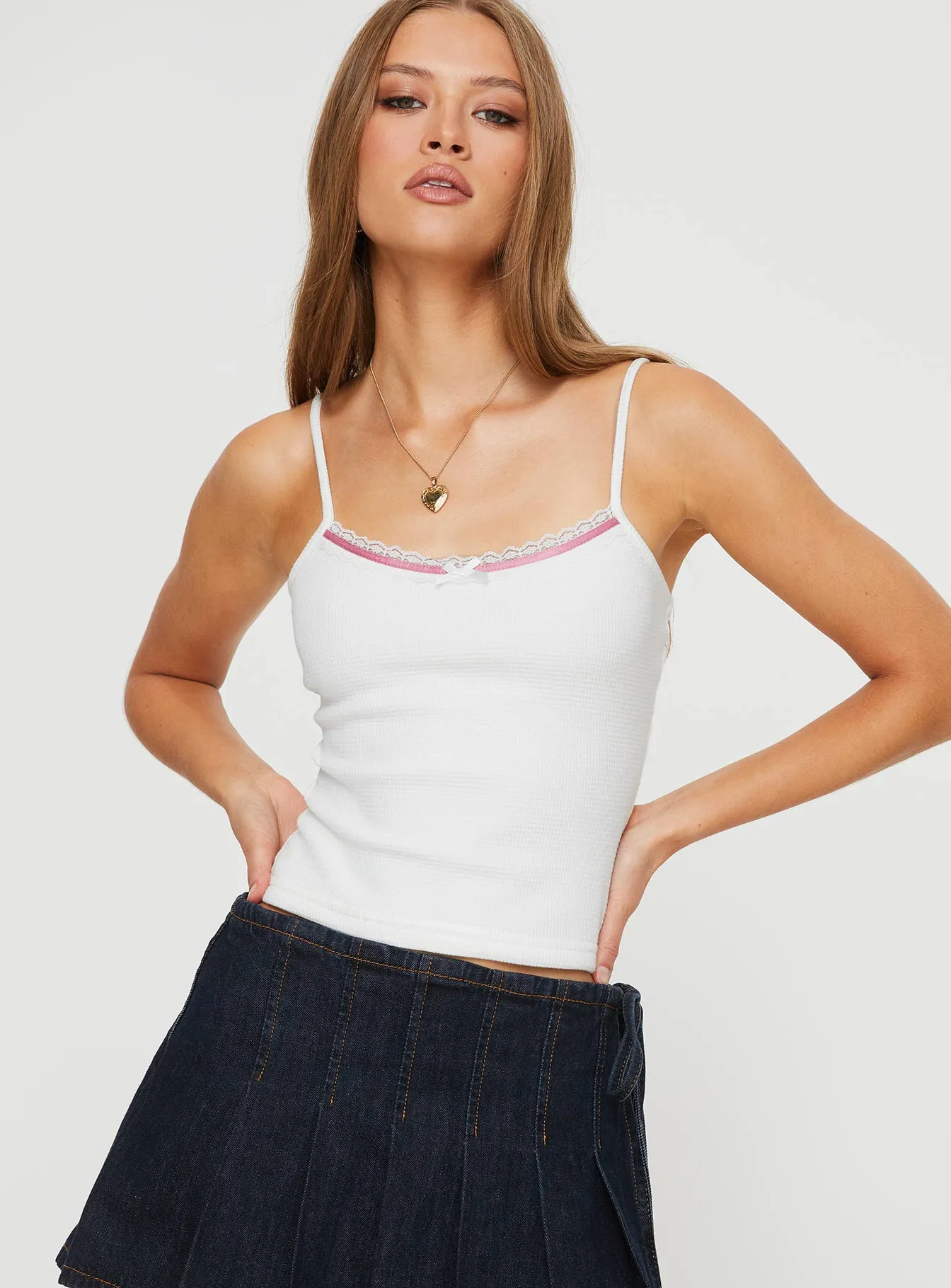 Lotanne Cami White sold by Princess Polly product image thumbnail 2