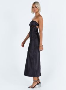 Bellwood Strapless Maxi Dress Black sold by Princess Polly