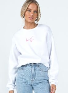 Love Bites Sweatshirt White sold by Princess Polly