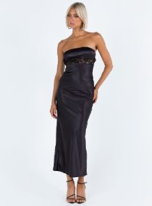 Bellwood Strapless Maxi Dress Black sold by Princess Polly