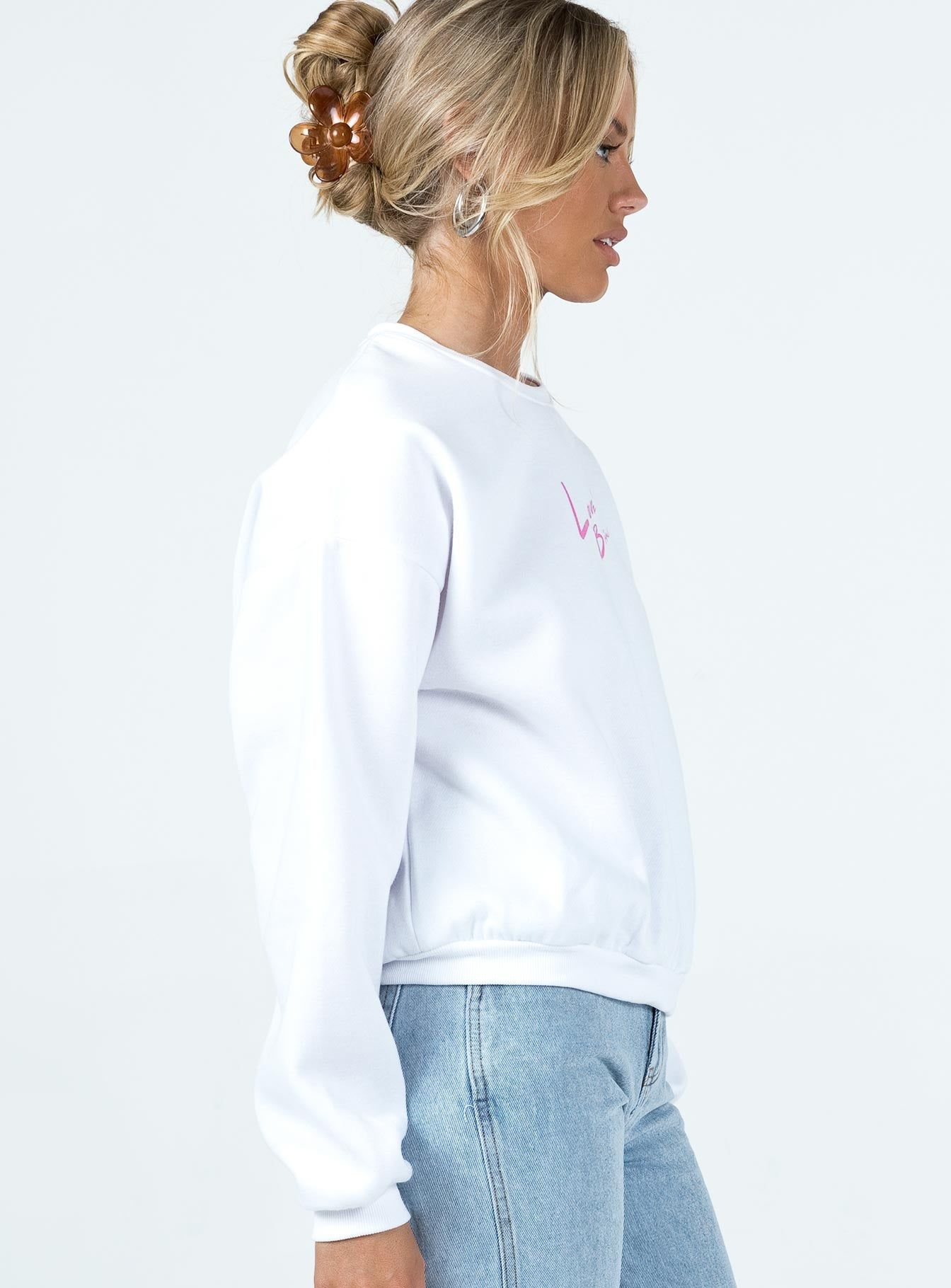 Love Bites Sweatshirt White sold by Princess Polly product image thumbnail 4
