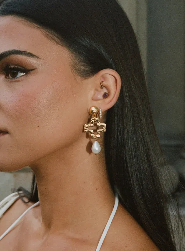 Carrion Earrings Gold sold by Princess Polly