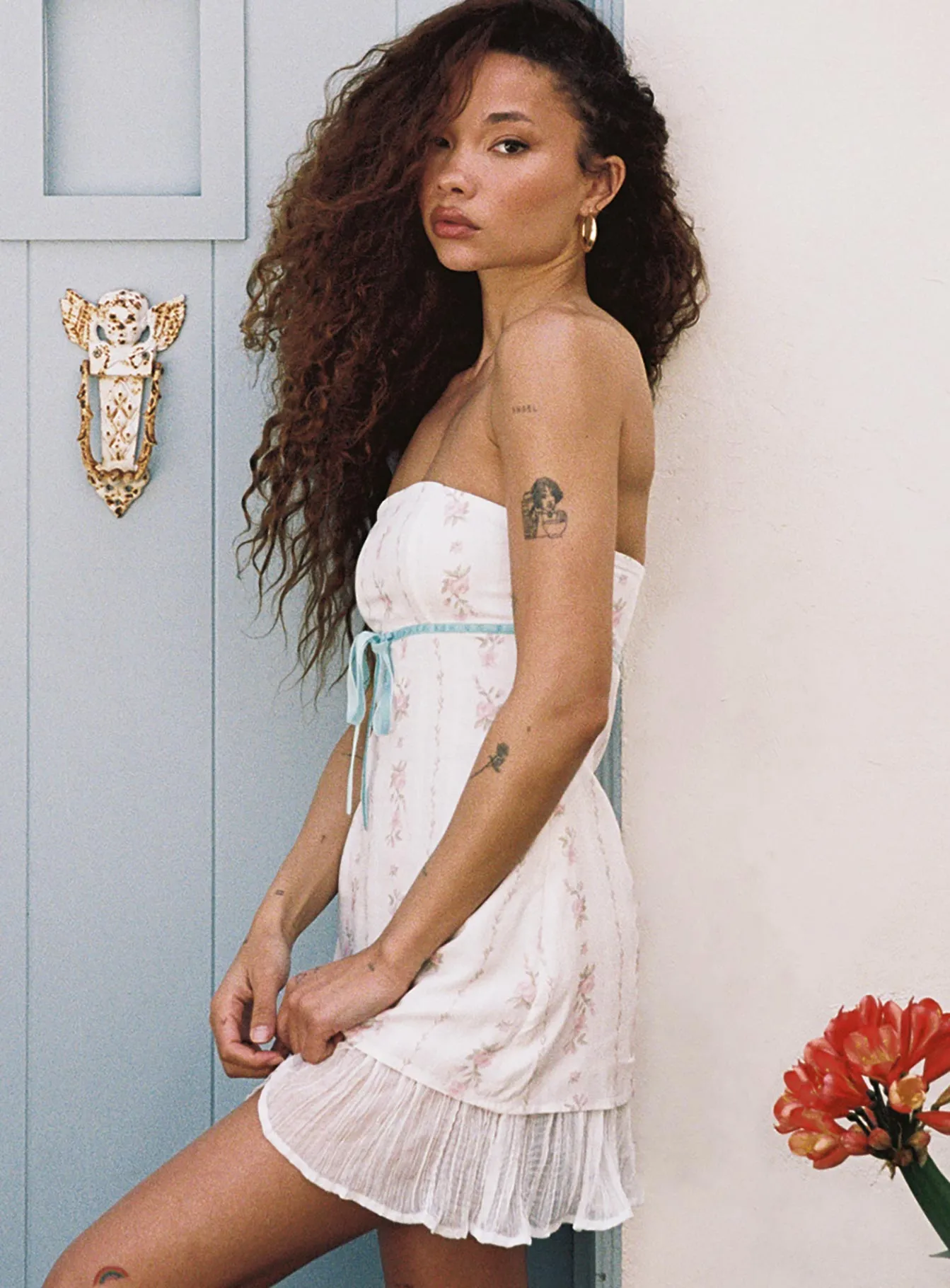 Odette Mini Dress Pink Multi | Parallel