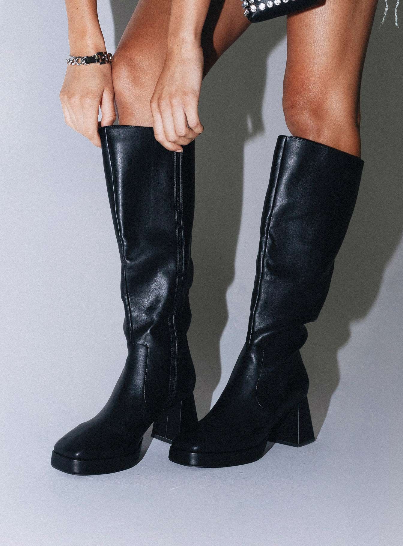 Lawrence Boots Black sold by Princess Polly