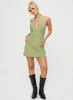 Kopra Halter Mini Dress Green sold by Princess Polly