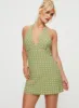 Kopra Halter Mini Dress Green sold by Princess Polly