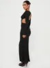 Bordelle Long Sleeve Maxi Dress Black sold by Princess Polly