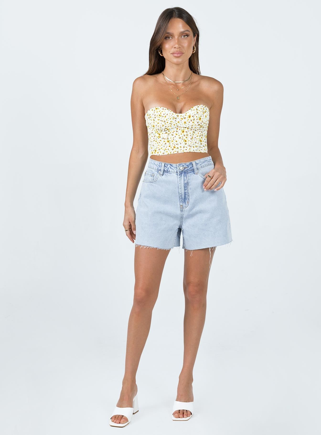 Reyes Denim Shorts Denim sold by Princess Polly product image thumbnail 3